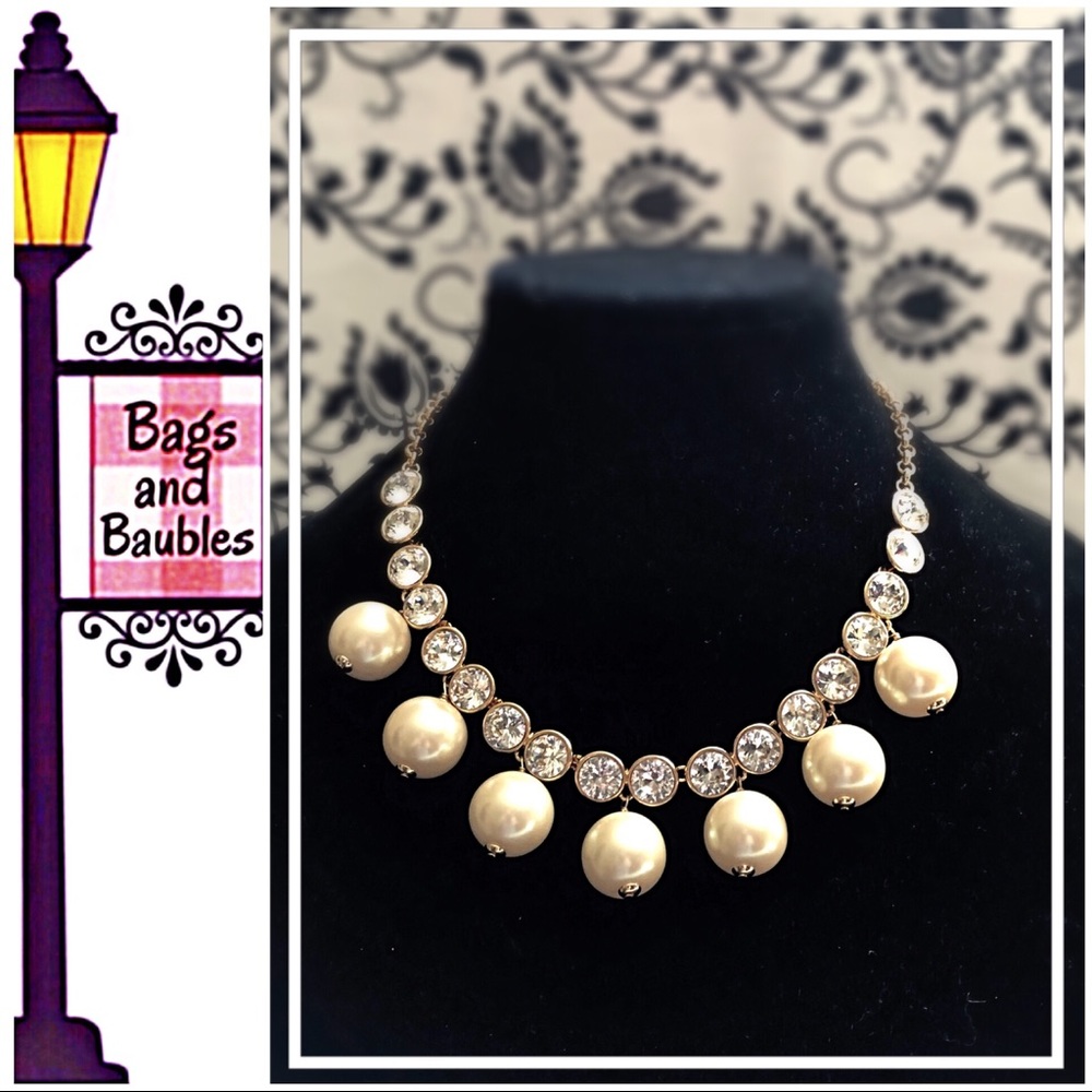 KATE SPADE Crystal and Bead Collar Necklace NWT